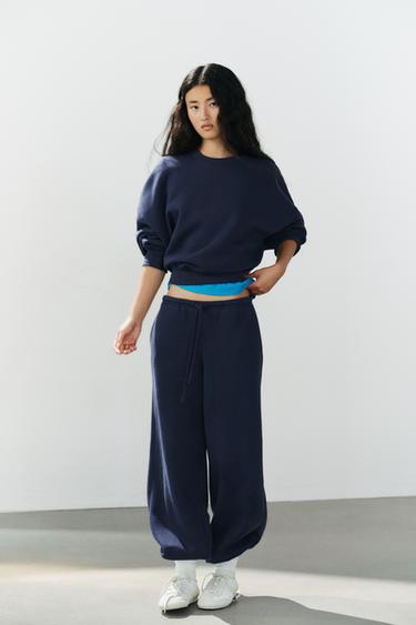 SUDADERA FELPA BÁSICA - Marino de Zara