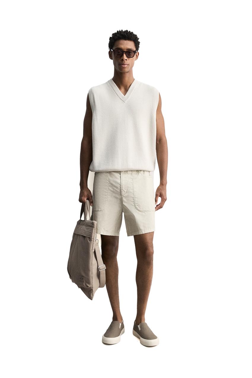 COTTON KNIT VEST