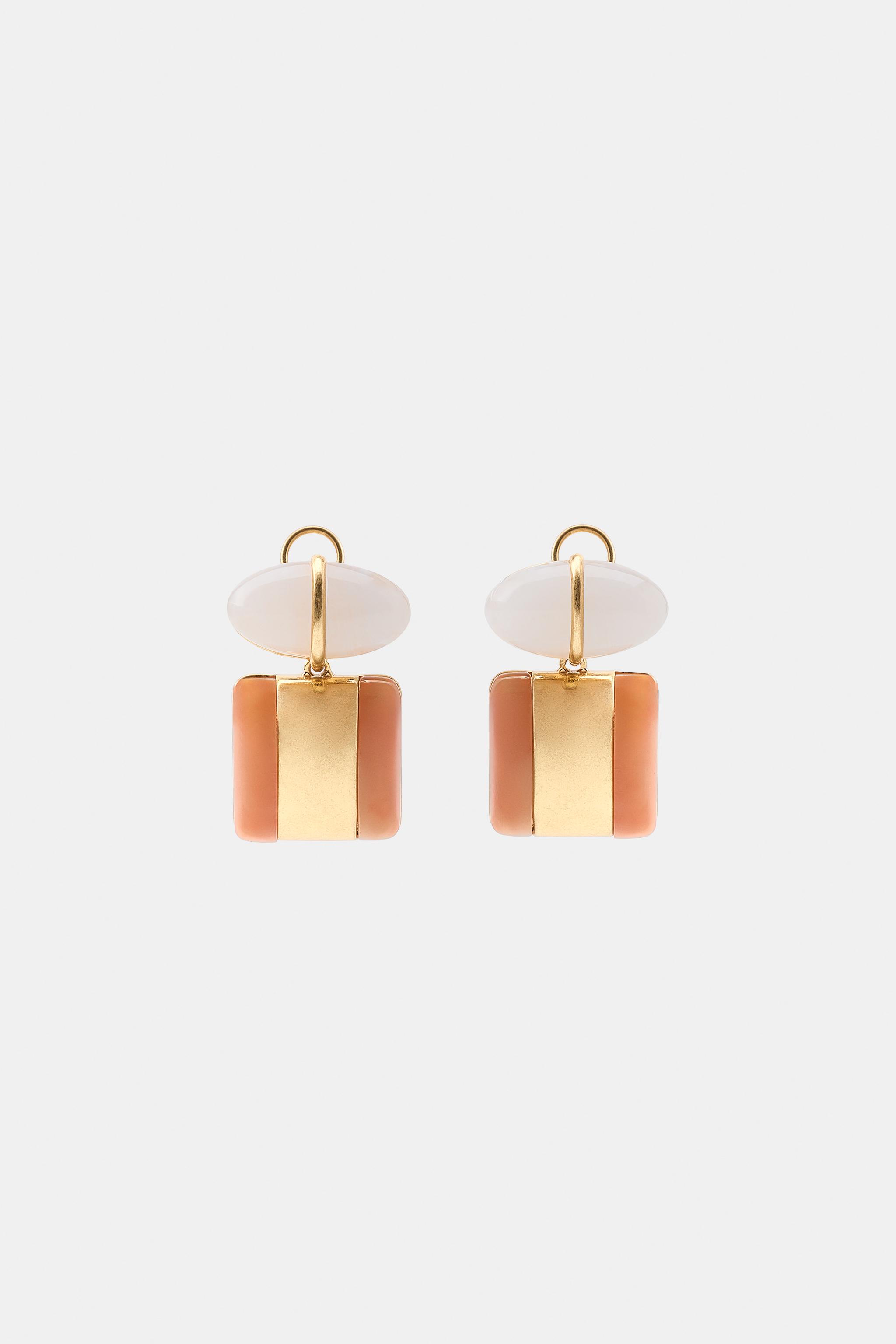 BOUCLES D'OREILLES GÉOMÉTRIQUES EN RÉSINE
