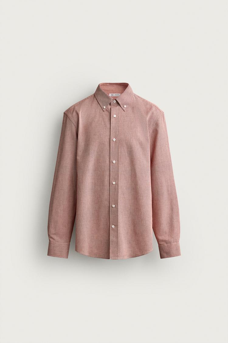 Camisa regular fit pata de gallo