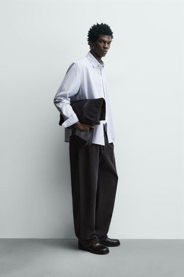 TEXTURED OXFORD SHIRT - Blue/White by Zara - Image 3