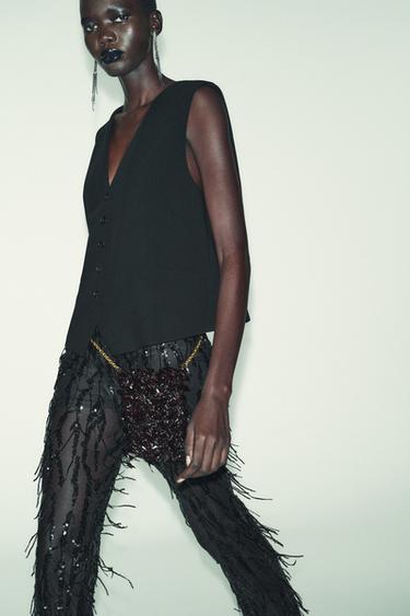 TAILORED WAISTCOAT - Black by Zara