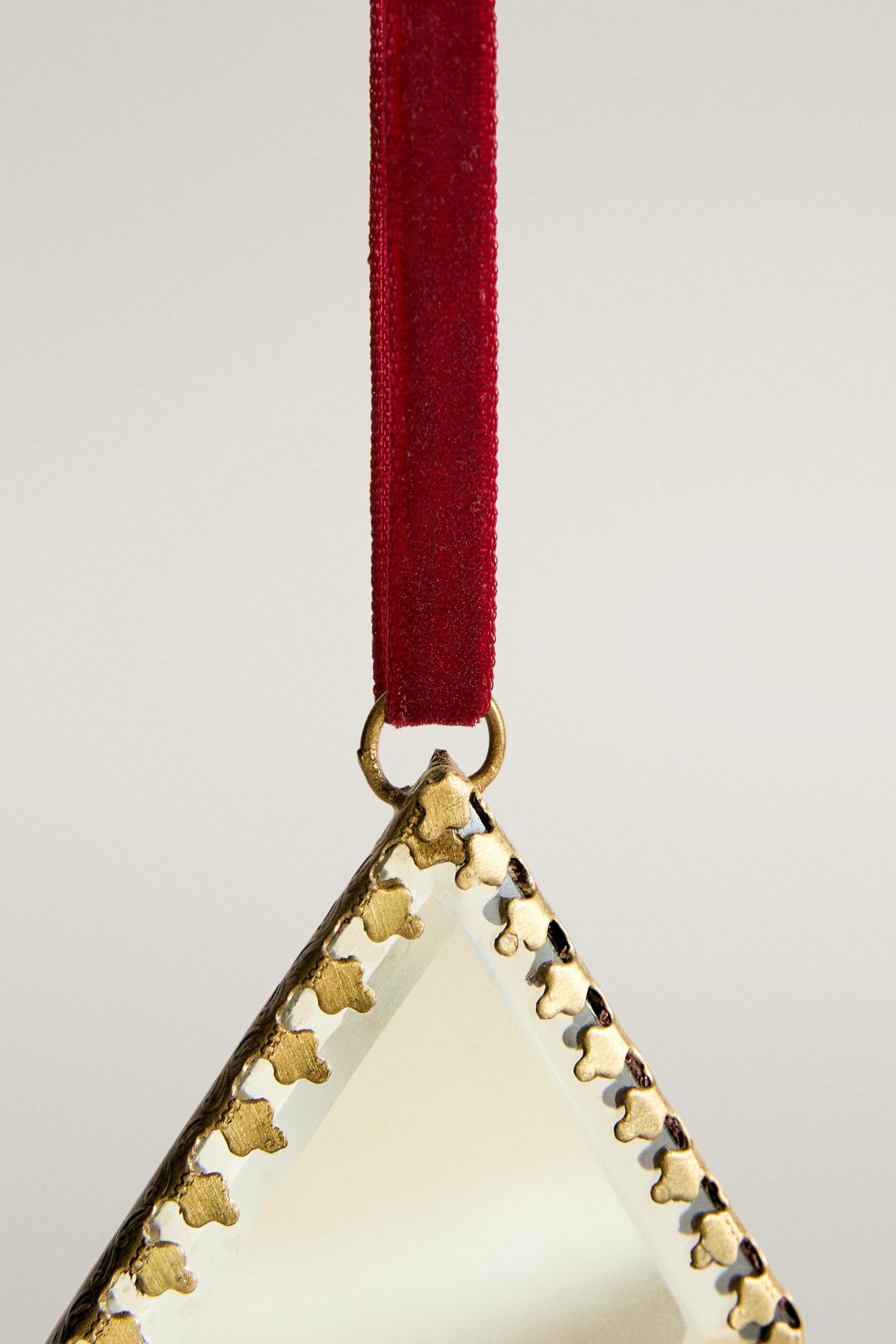 MIRRORED RHOMBUS CHRISTMAS TREE DECORATION