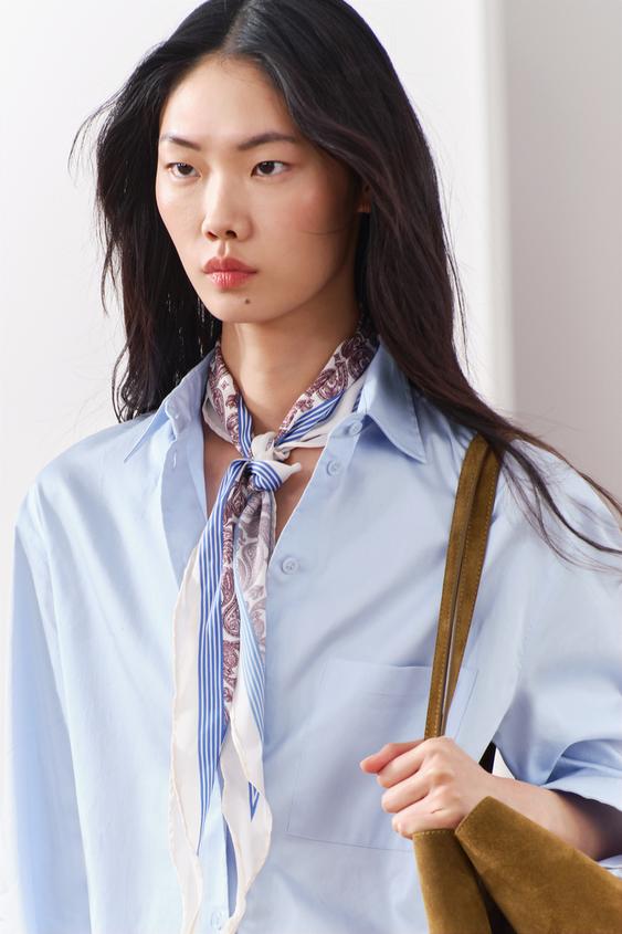 Zara Fall 2021 Silk Twill Scarves Dress Rianne in Fashion Artistry