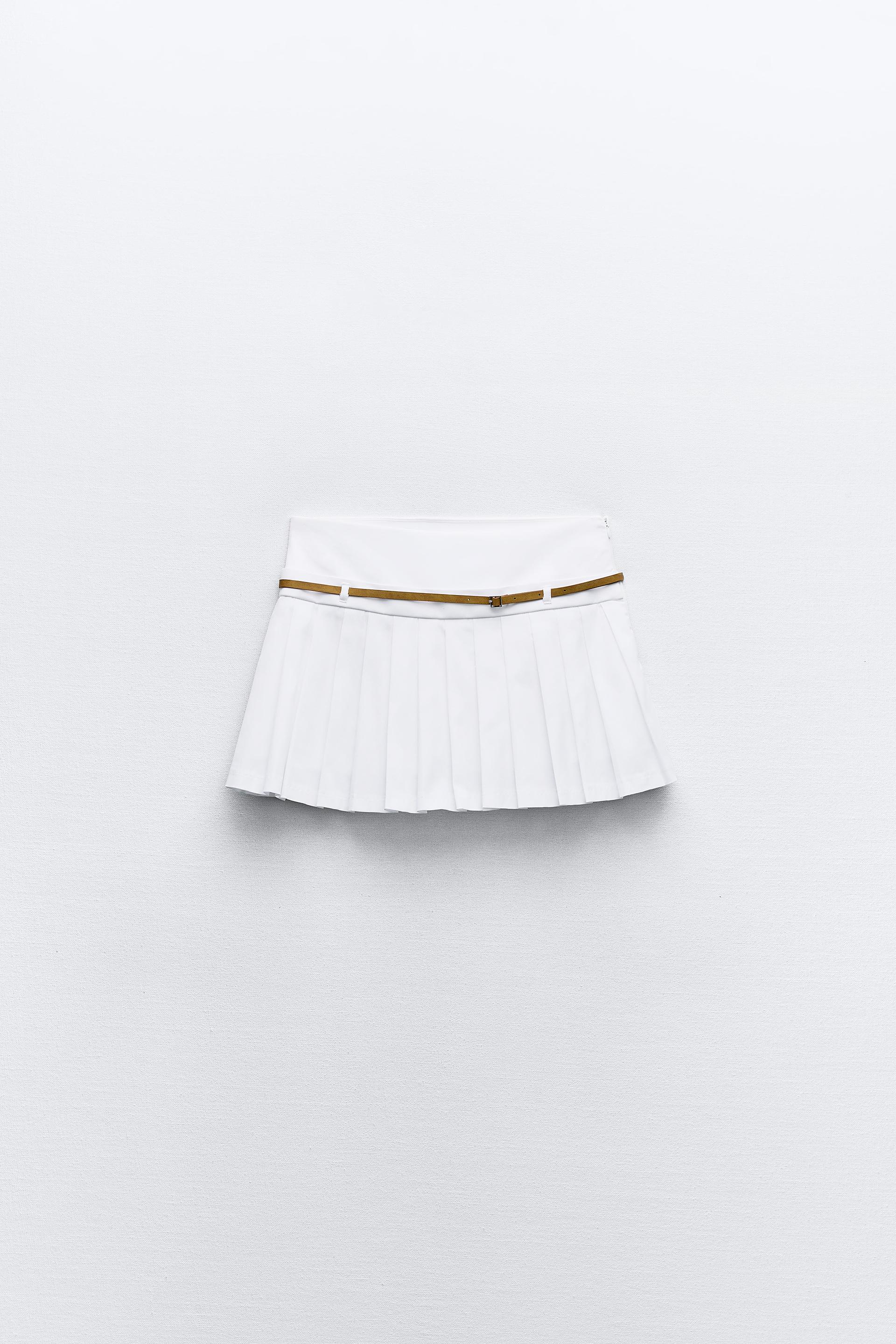 BOX PLEAT SKORT WITH BELT