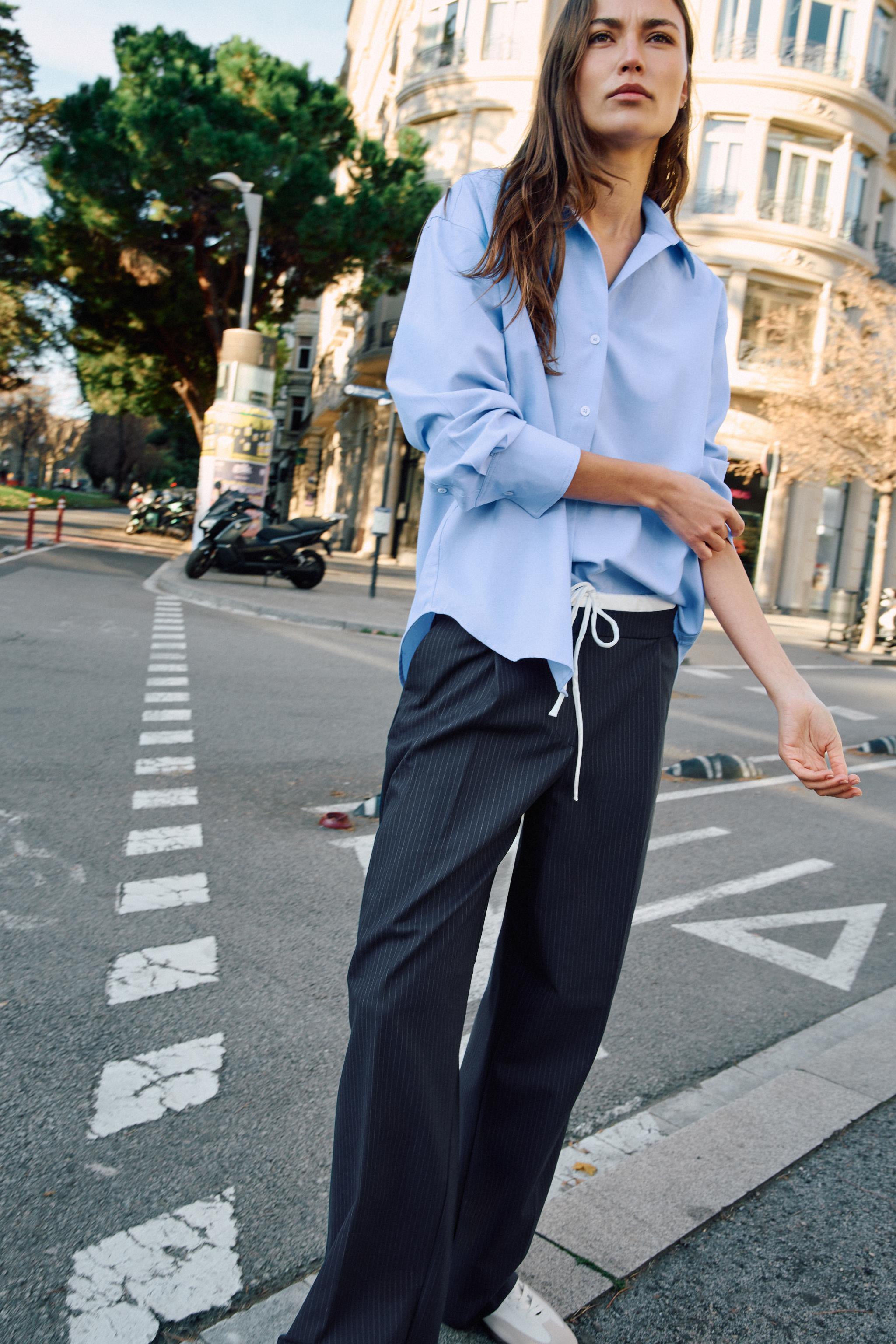 BASIC OXFORD SHIRT - Sky blue | ZARA United States