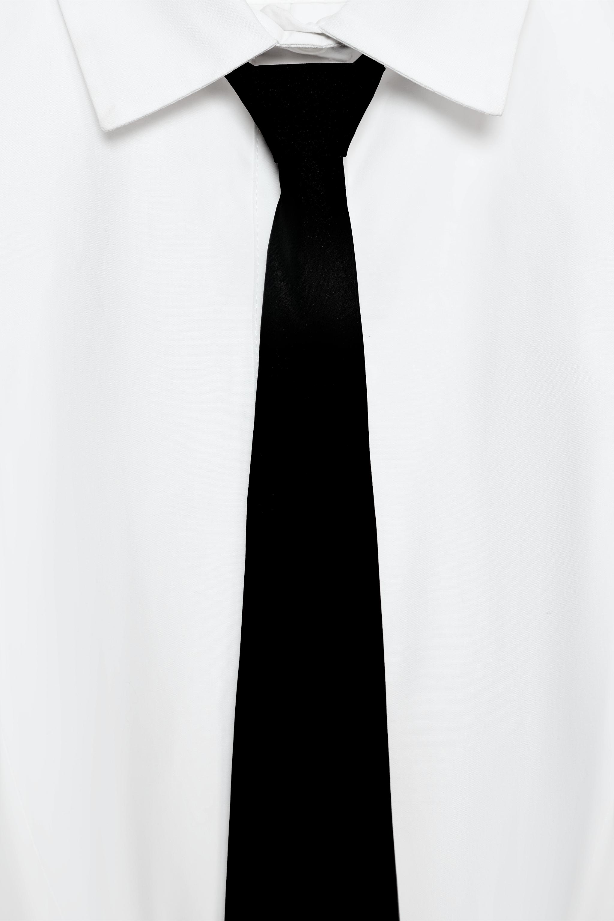 ZW COLLECTION TIE BIB SHIRT