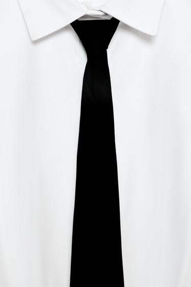 CHEMISE AVEC POITRINE ET CRAVATE ZW COLLECTION - Blanc de Zara - Image 5