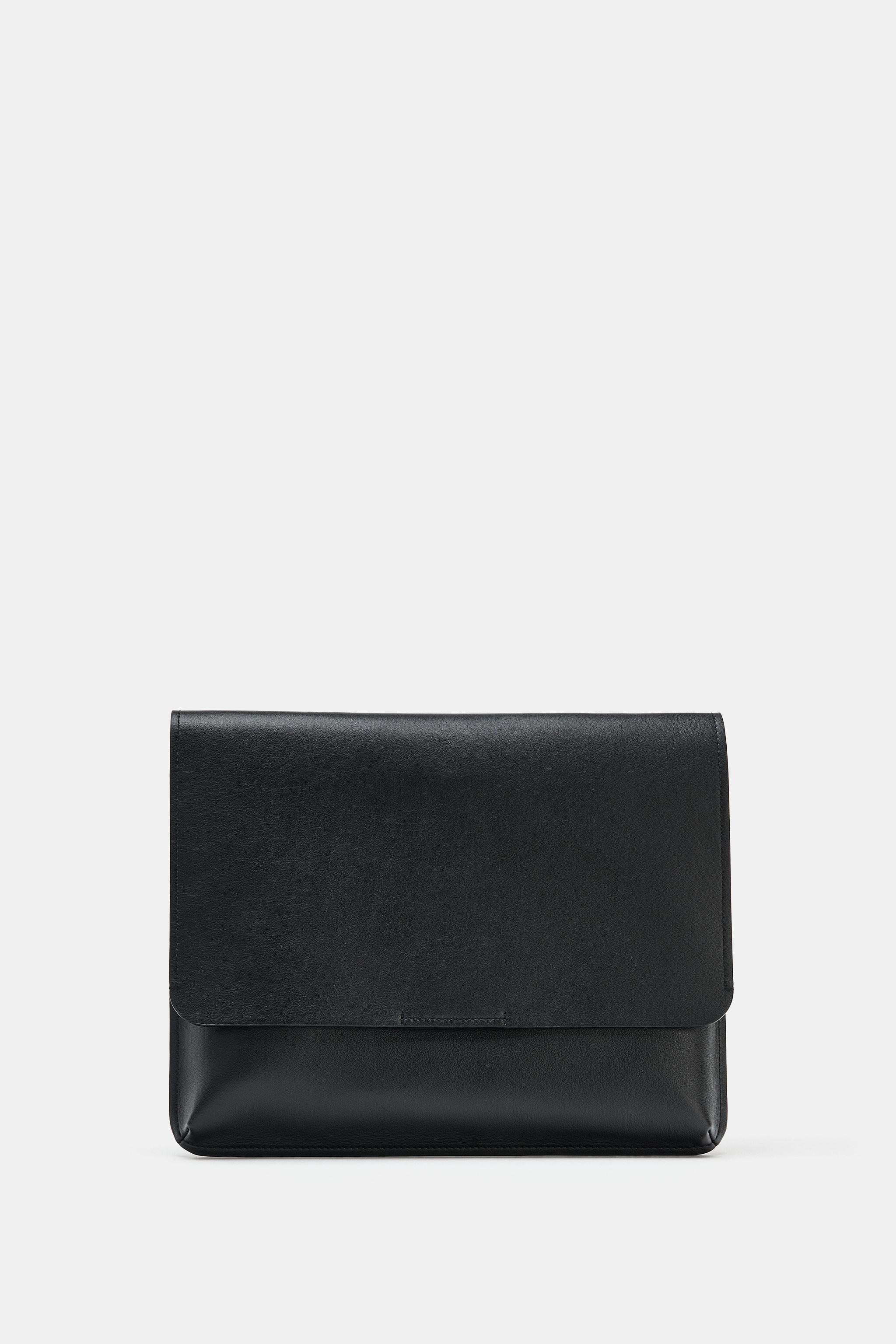 LEATHER IPAD CASE — Black