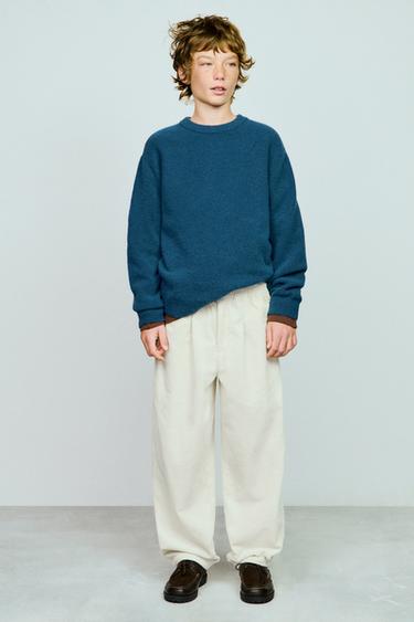 PANTALÓN PANA GRUESA - Crudo de Zara