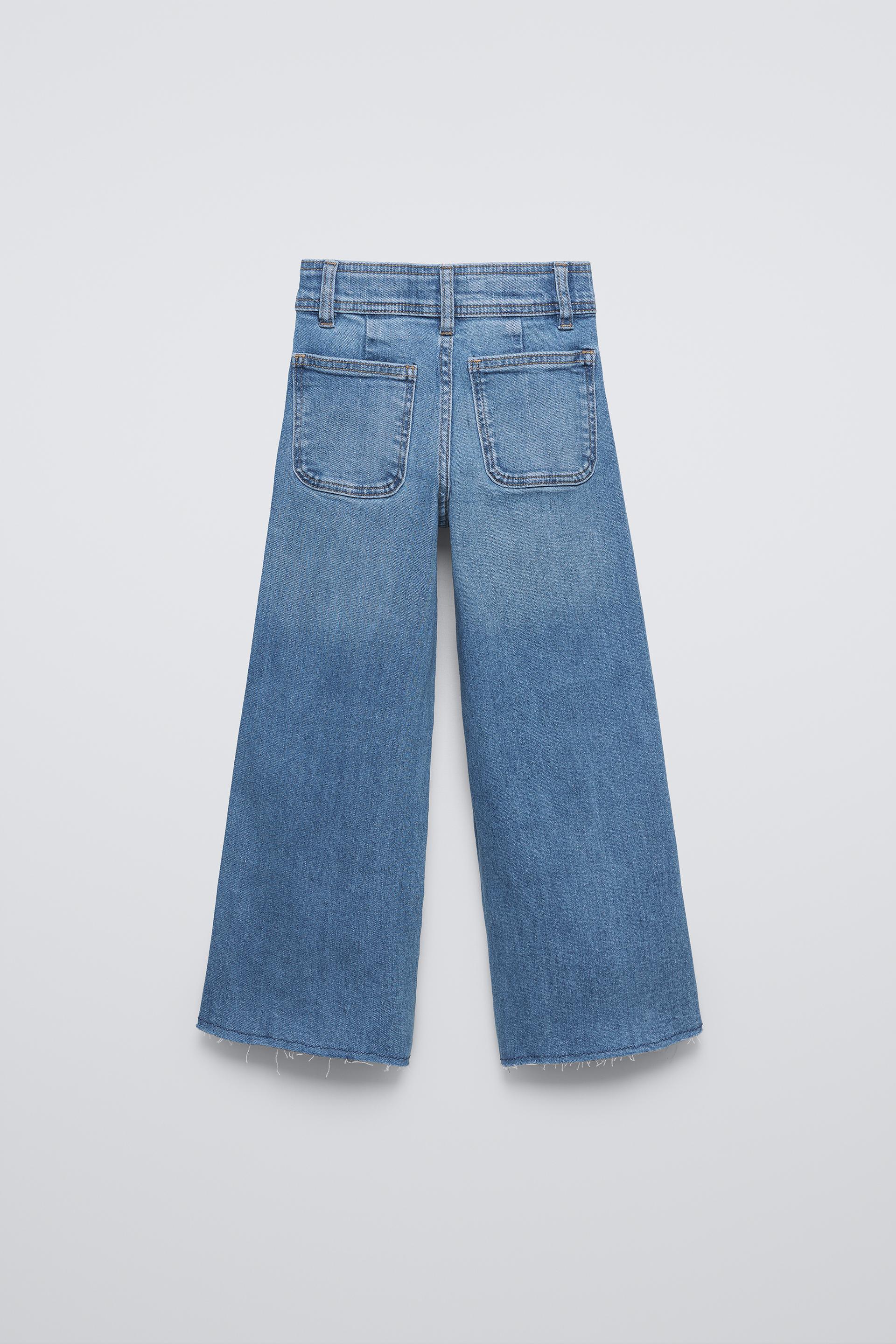 MARINE JEANS Blue ZARA Canada