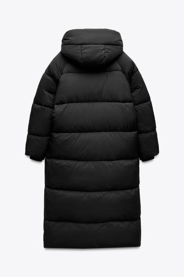 ANORAK LONG DÉPERLANT ET COUPE-VENT - Noir de Zara - Image 5