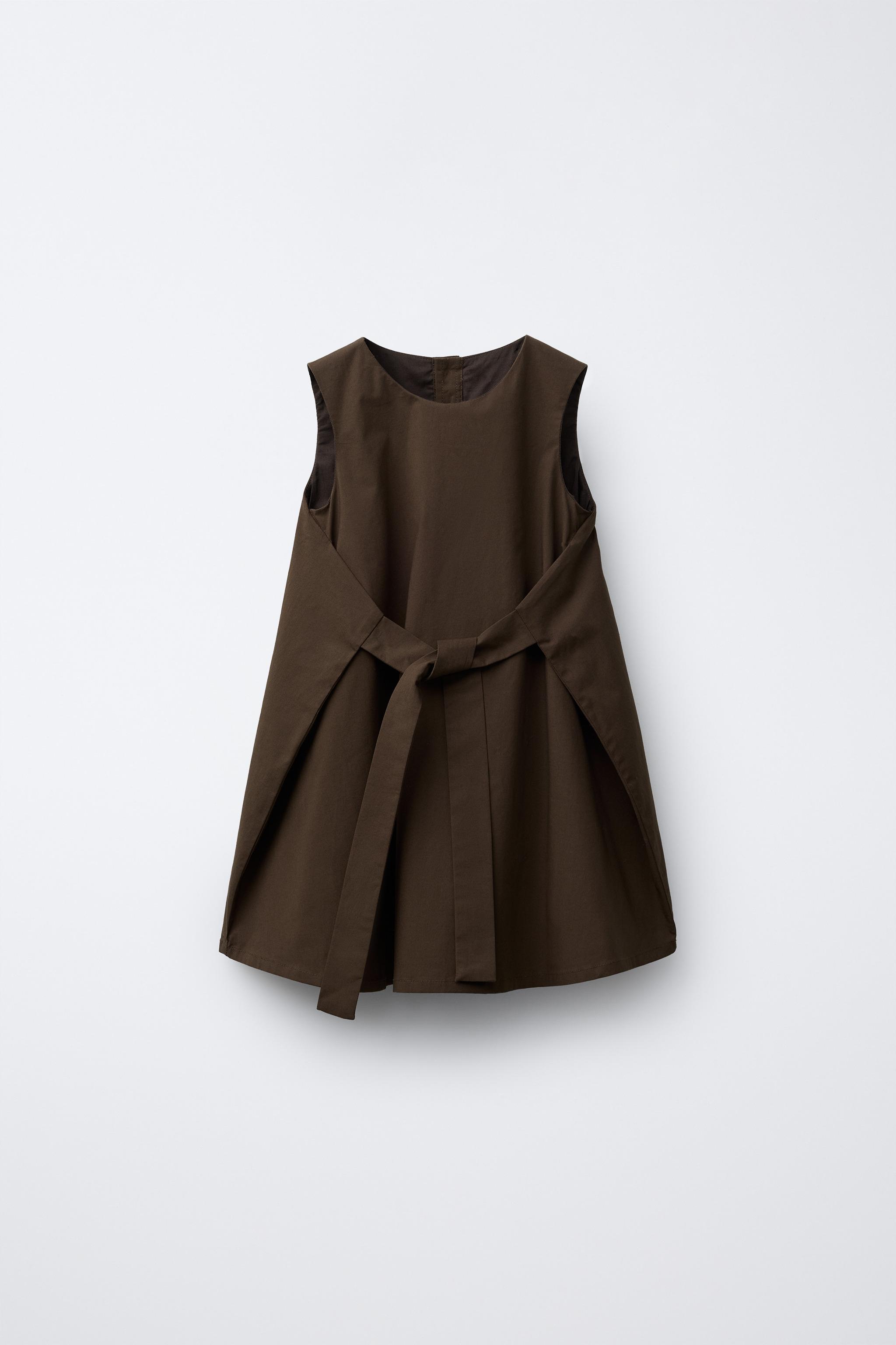 BOW PINAFORE DRESS