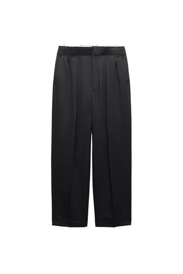ZW COLLECTION DARTED MINIMALIST TROUSERS
