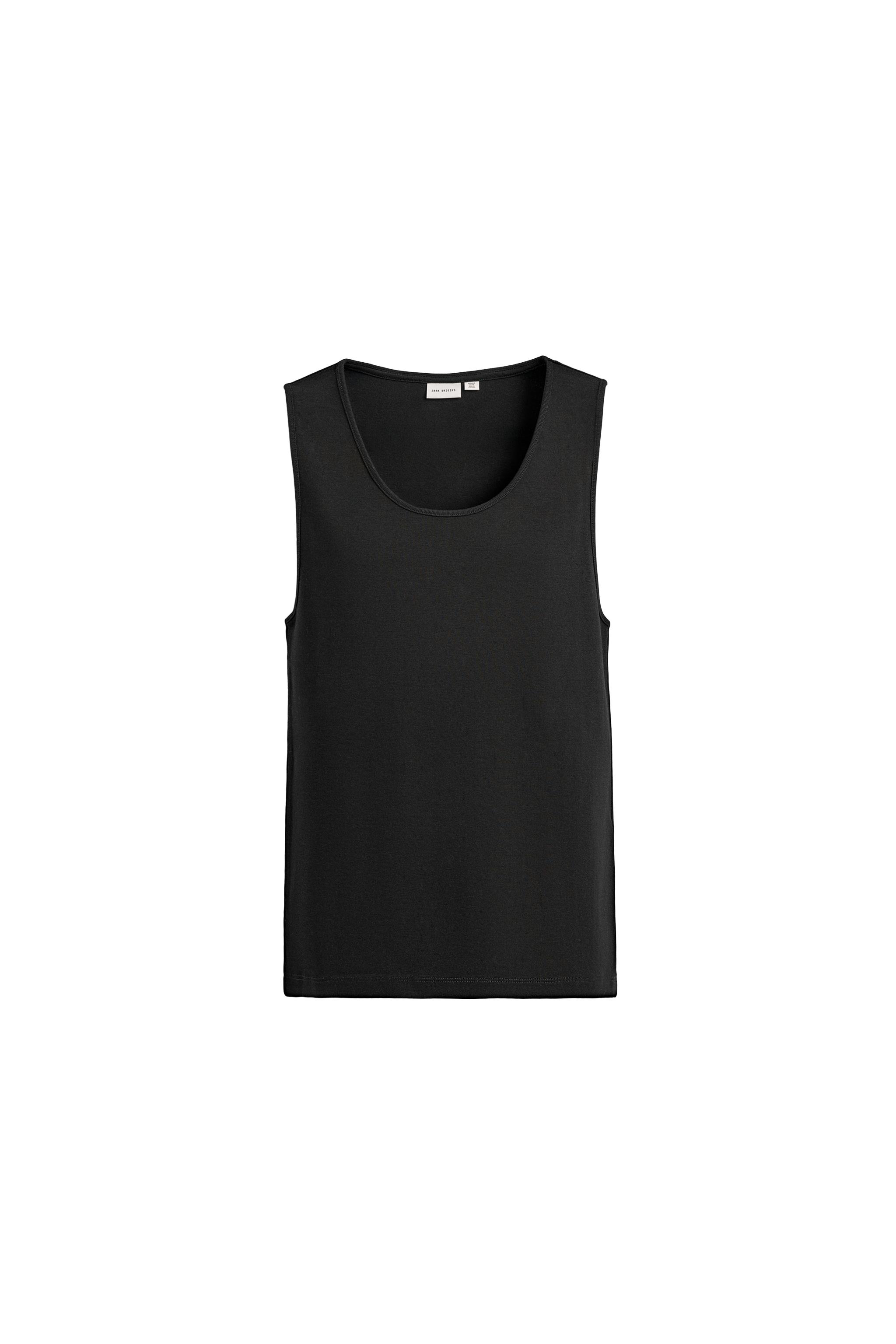 REGULAR FIT FİTİLLİ ATLET T-SHIRT