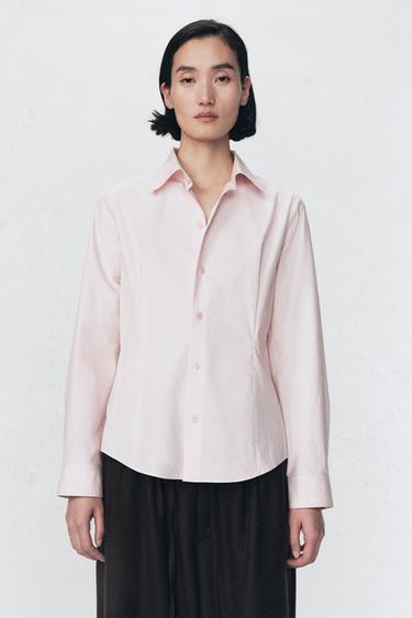 POPLIN SHIRT SOSHIOTSUKI X ZARA - Pink by Zara