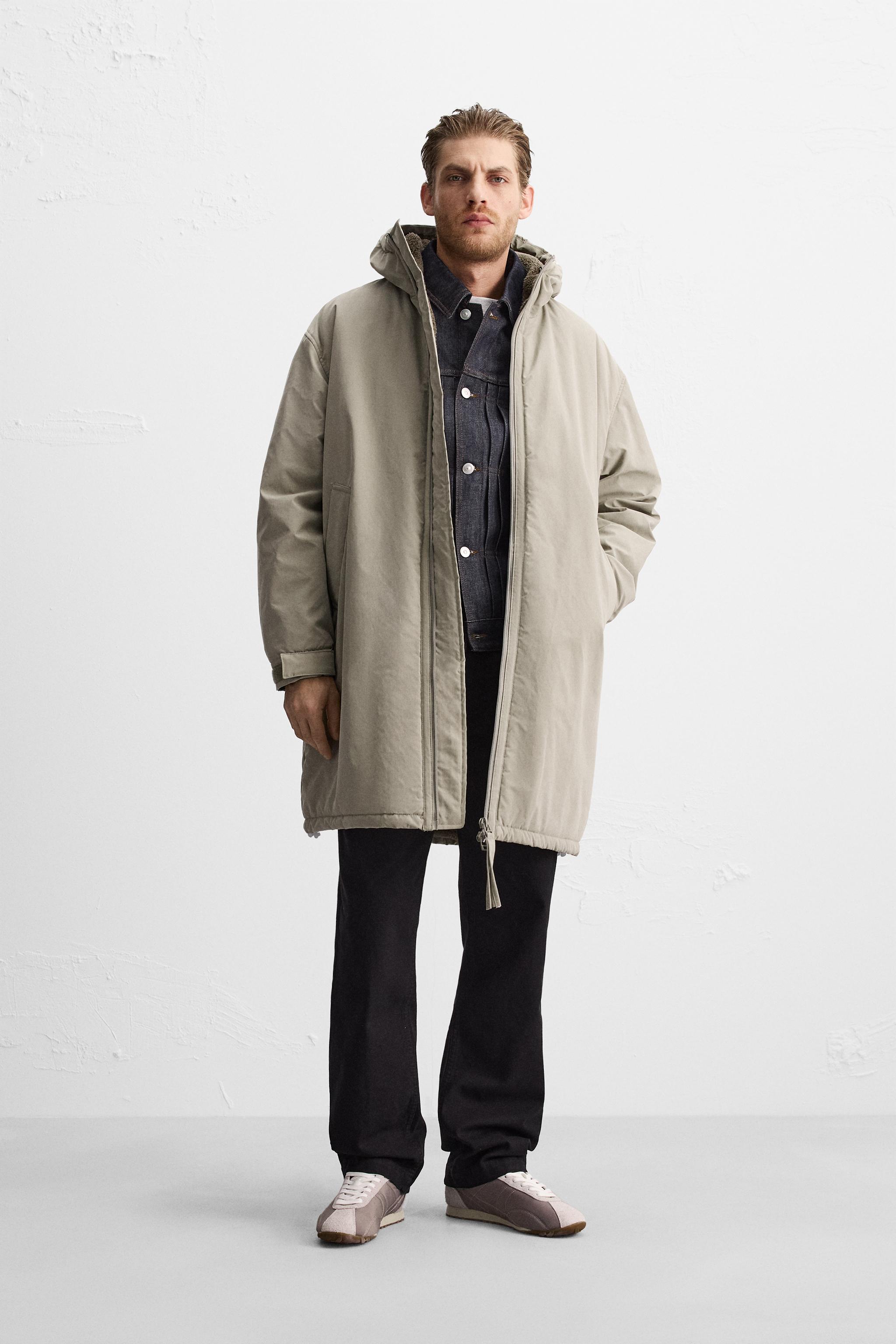 COMBINATION PUFFER JACKET Khaki ZARA United States