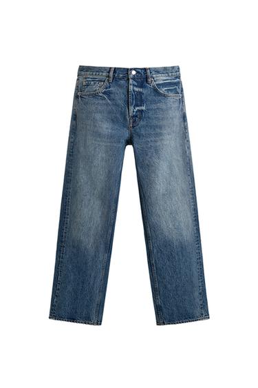 JEANS STRAIGHT FIT AARON LEVINE X ZARA - Azul medio de Zara