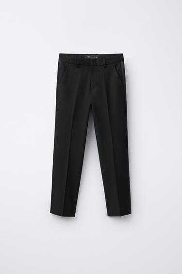 TUXEDO SUIT TROUSERS - Black by Zara