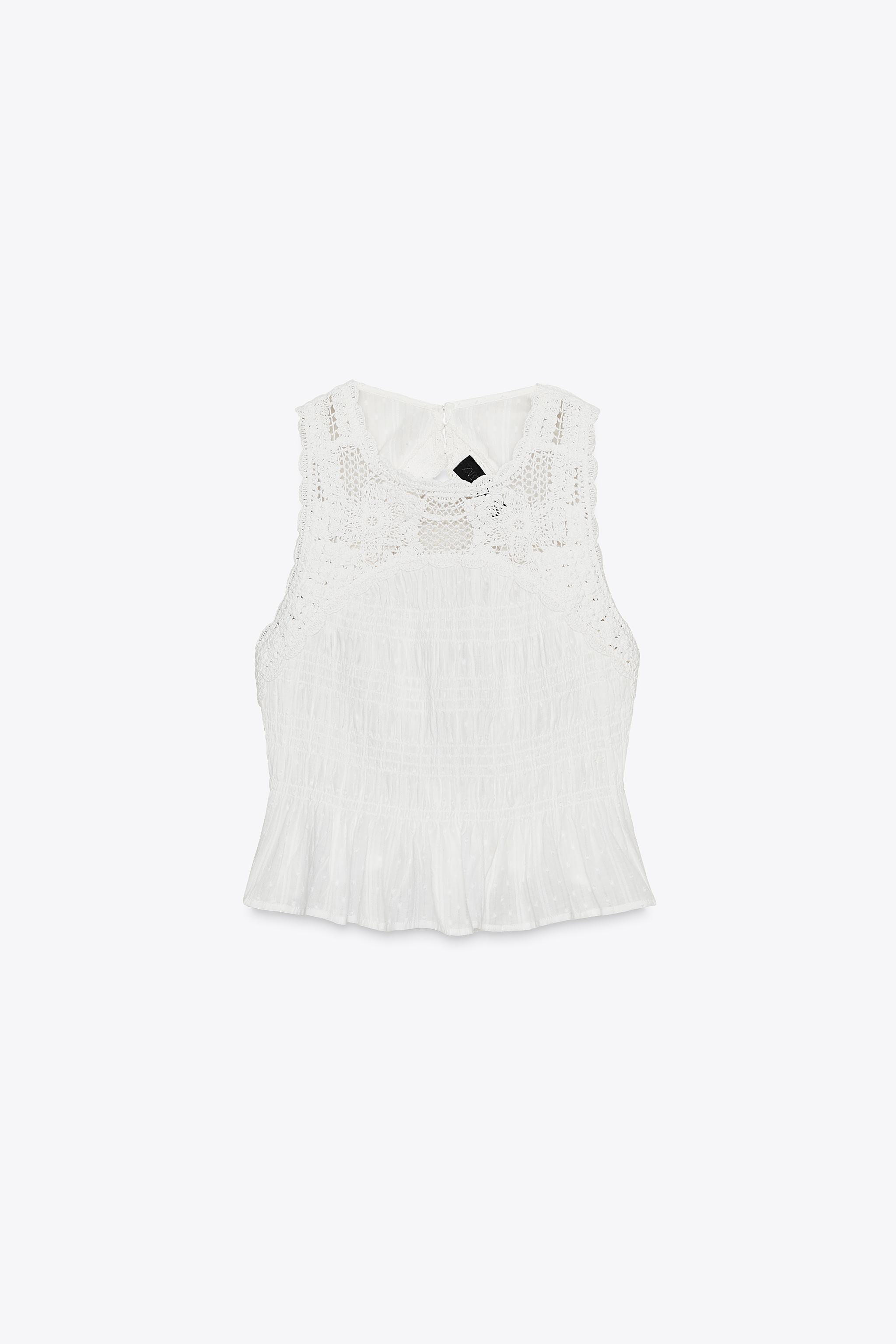 OPEN BACK CROCHET COMBINATION TOP