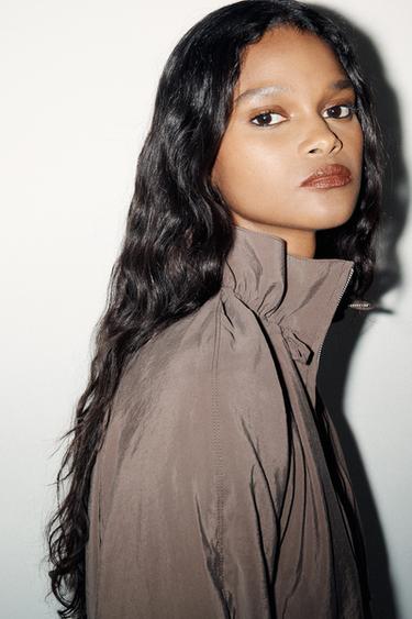 SWEATSHIRT JACKET - Chocolate brown by Zara - Image 2