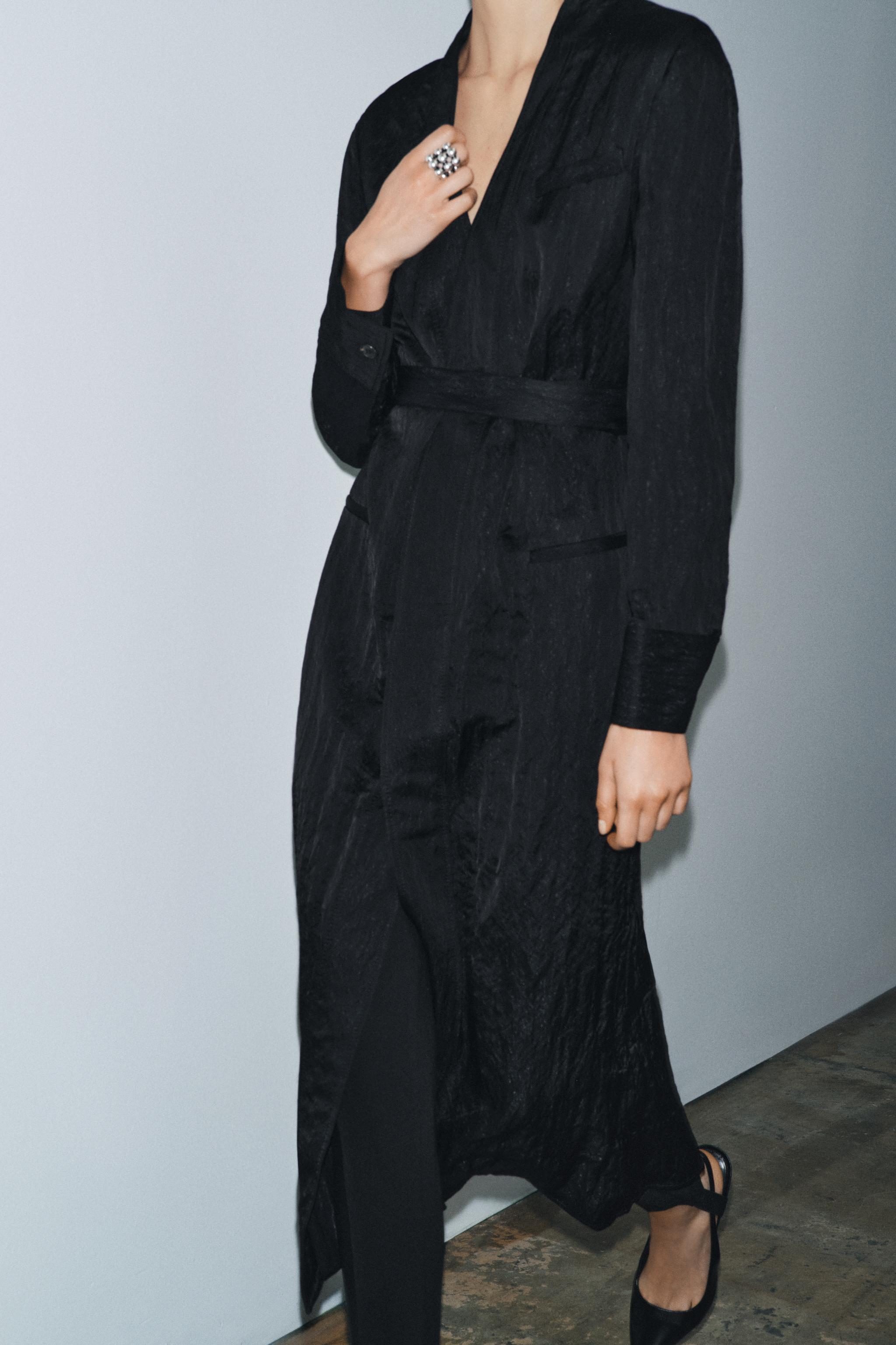 ZW COLLECTION LIMITED EDITION CRINKLED SATIN EFFECT DRESS