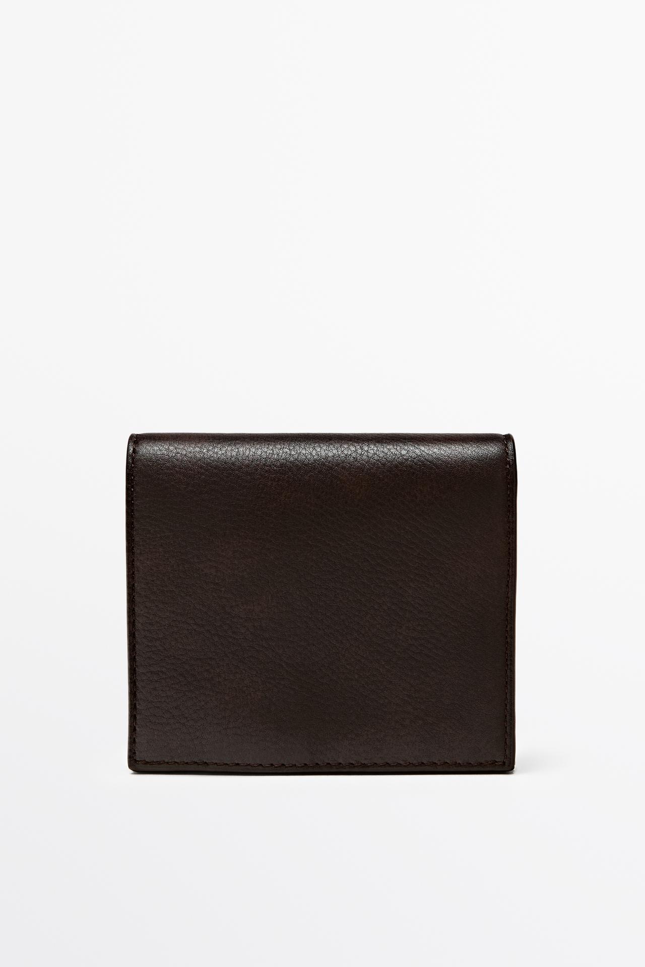 Nappa leather wallet — Brown
