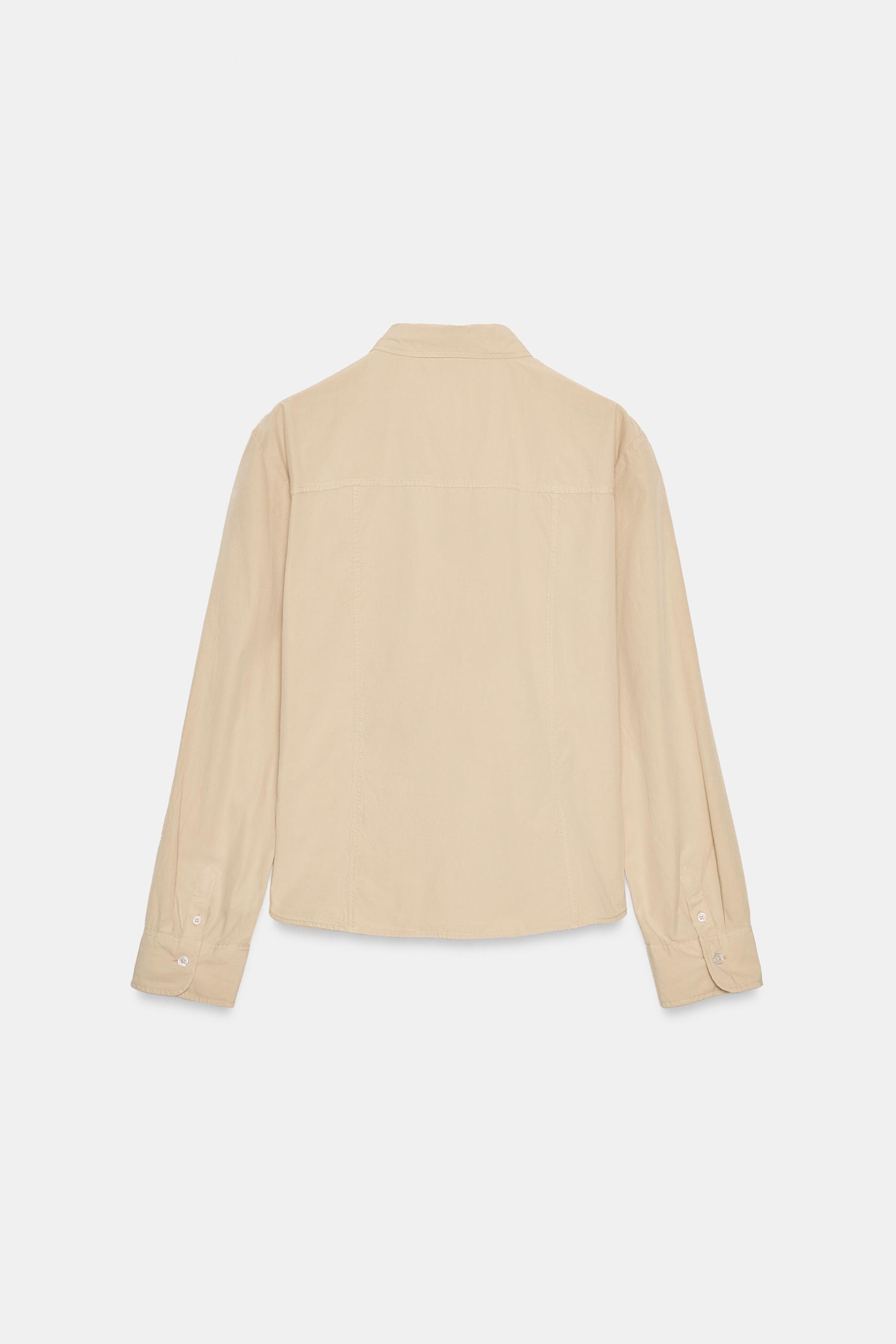 CHEMISE EN POPELINE LAVÉE