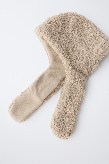 BONNET EFFET MOUTON - Beige de Zara - Image 1