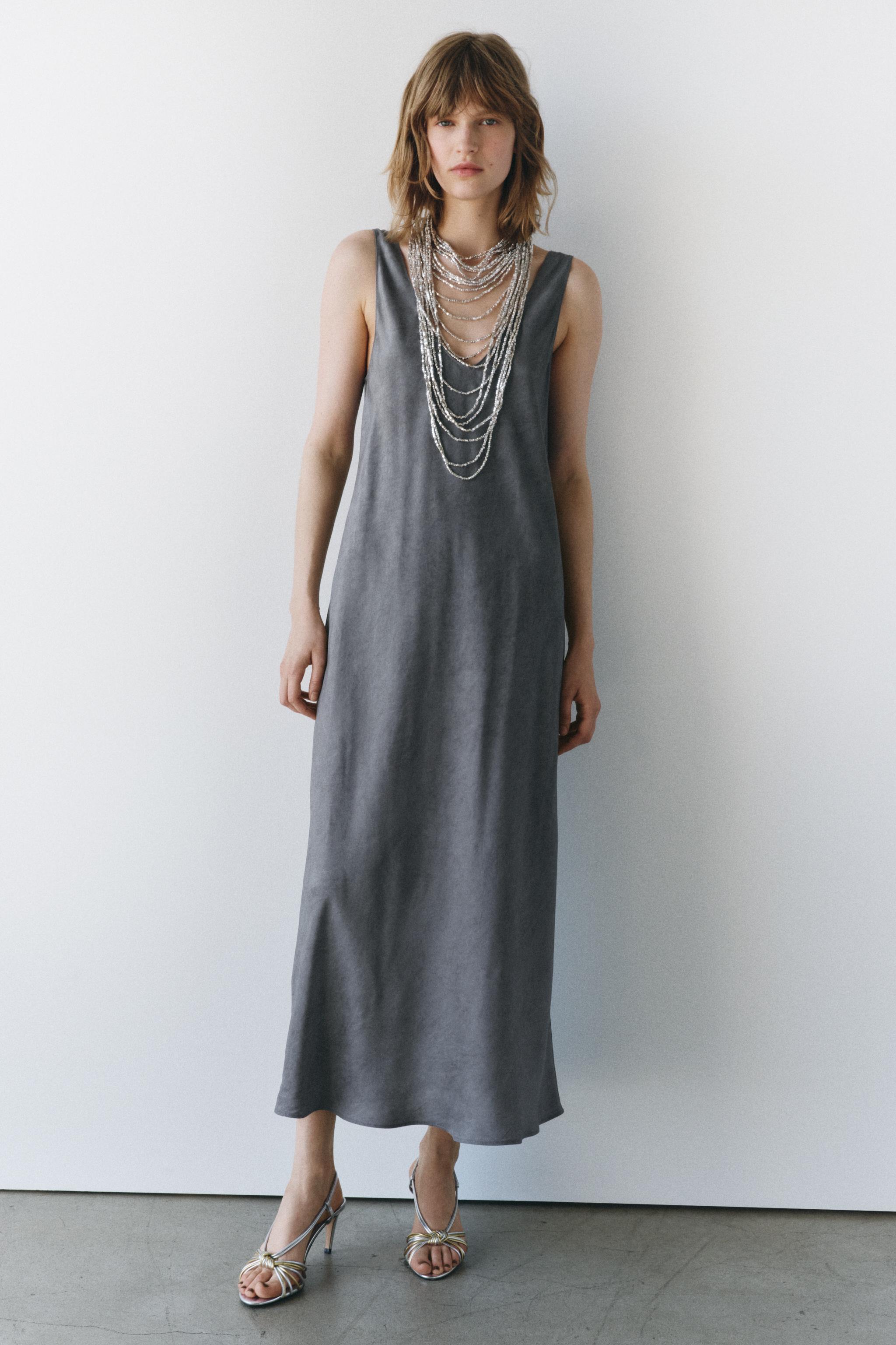 ZW COLLECTION 100 SILK SLIP DRESS