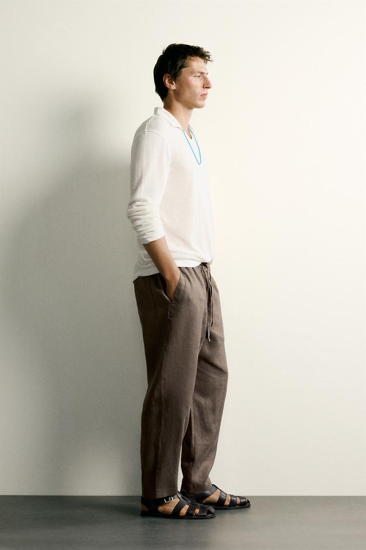 PANTALÓN RELAXED FIT 100% LINO 4
