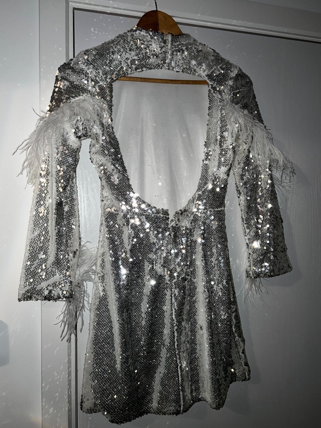 CONTRAST SEQUINNED DRESS - Image 2