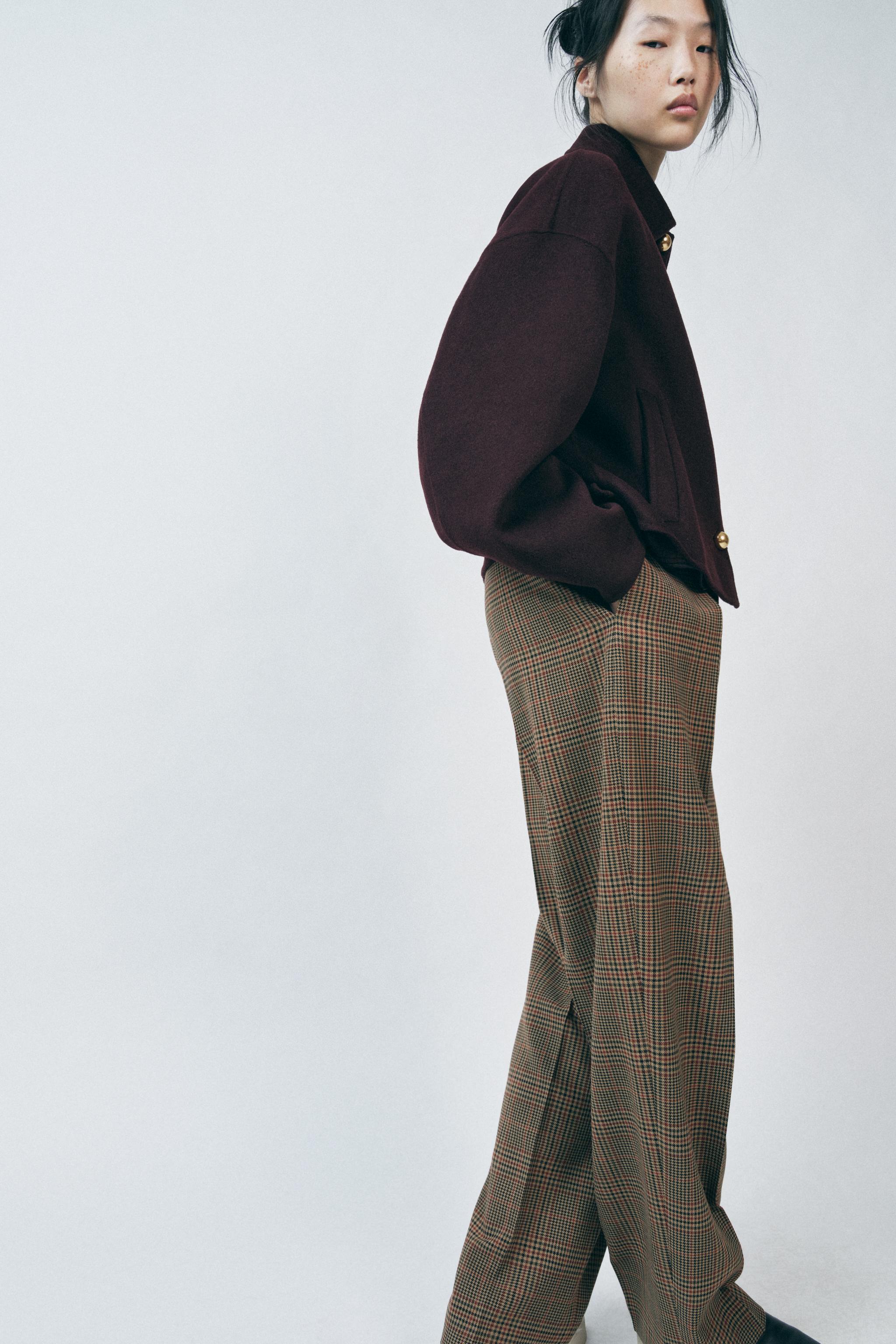 ウール混紡ジャケット ZW COLLECTION - バーガンディ | ZARA