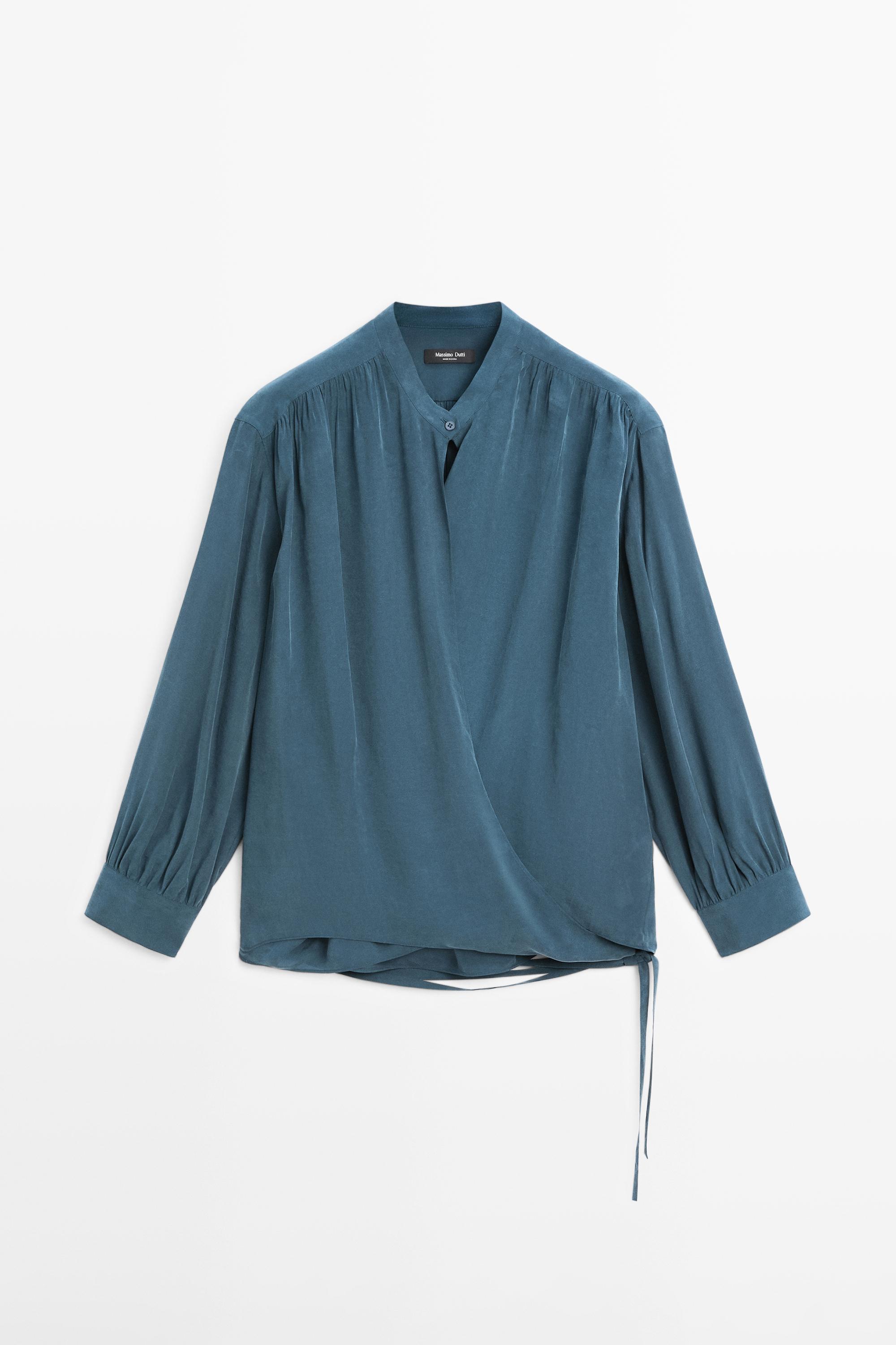 Blouse fluide cache-cœur