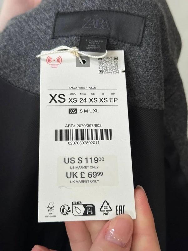 CROPPED WOOL COAT WITH HIGH NECK - Image 6