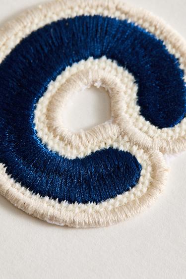 THERMO-ADHESIVE LETTER C PATCH - Blue by Zara - Image 2