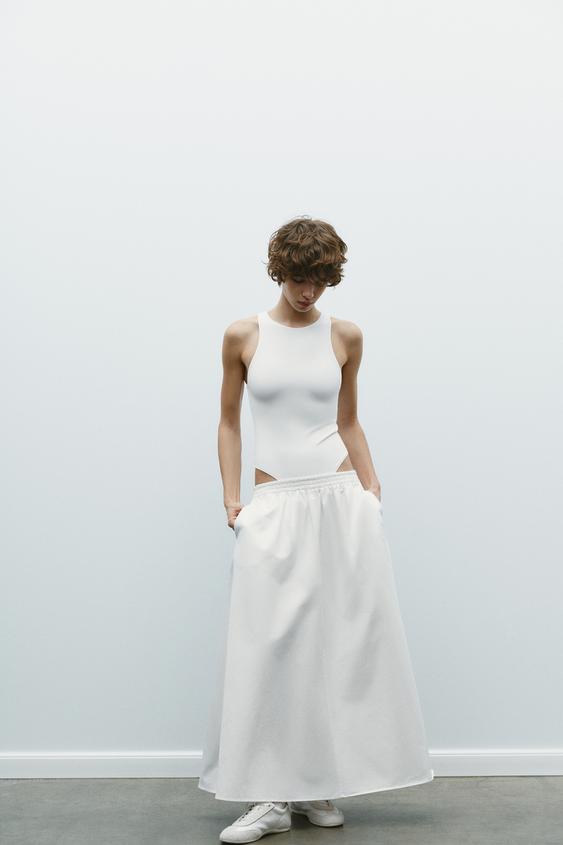 POLYAMIDE HALTER BODYSUIT