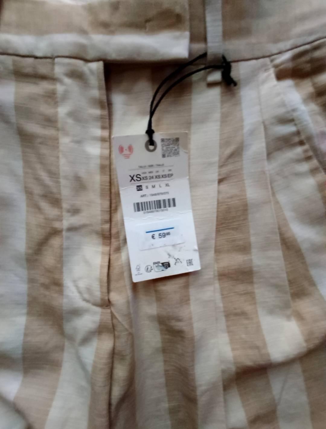 ZW COLLECTION STRIPED WIDE-LEG TROUSERS - Image 4
