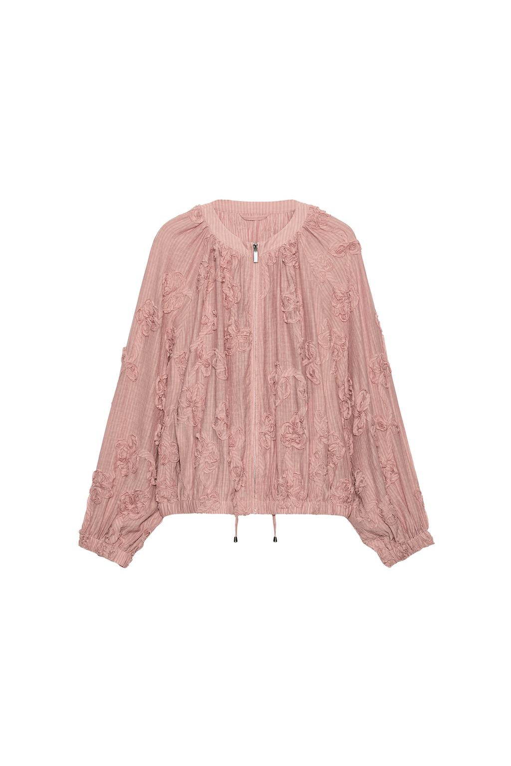 OVERSIZED TEXTURED FLORAL JACKET - image 3