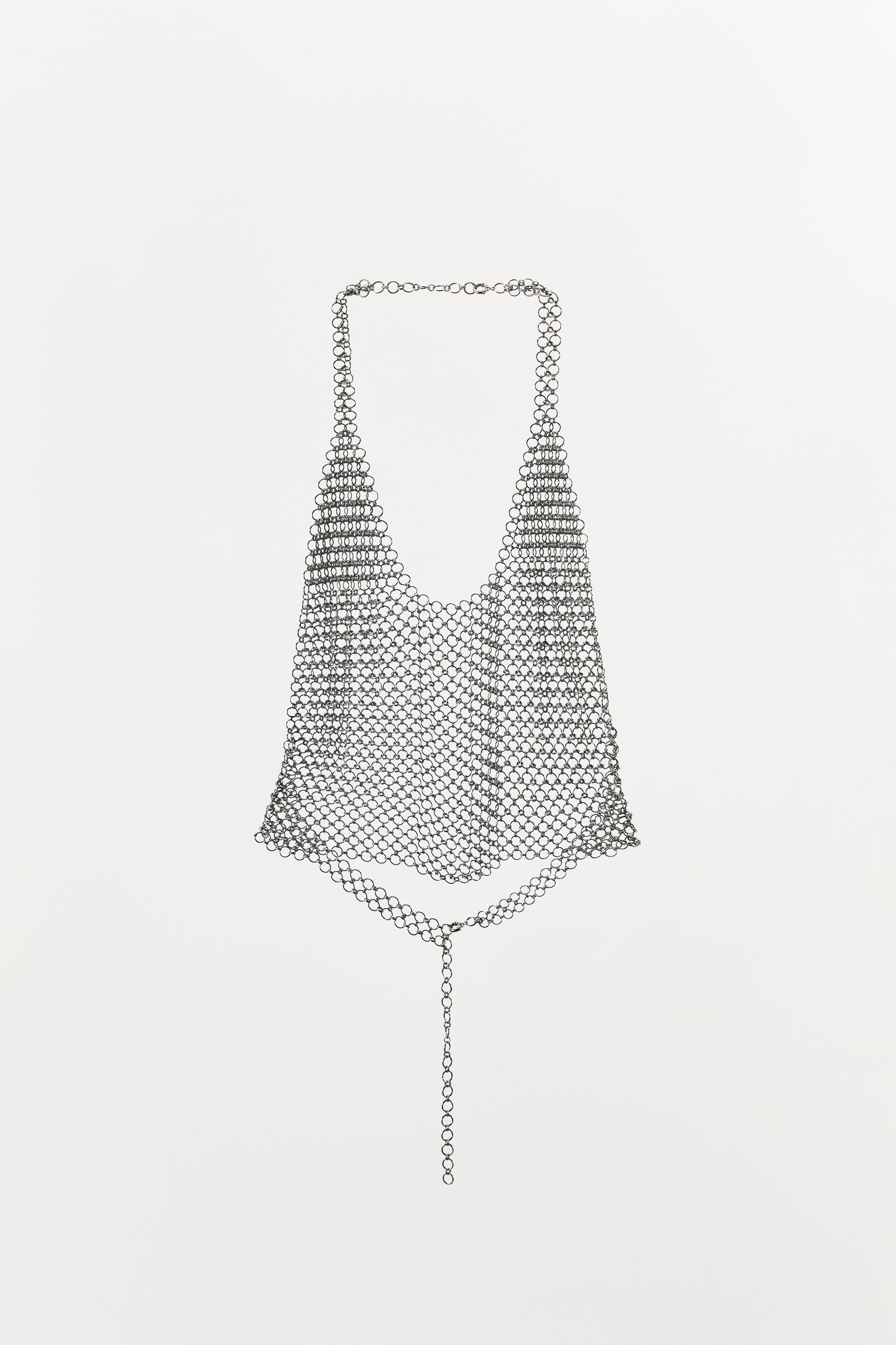 METAL RING TOP - Silver | ZARA United States