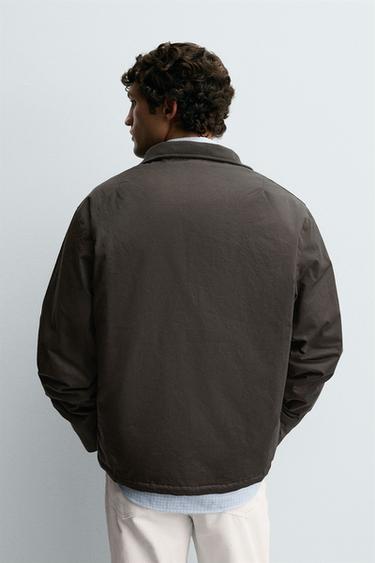 VESTE FINITION CIRÉE - Kaki de Zara - Image 2
