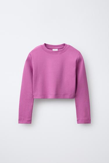 BASIC CROPPED T-SHIRT - Pink by Zara