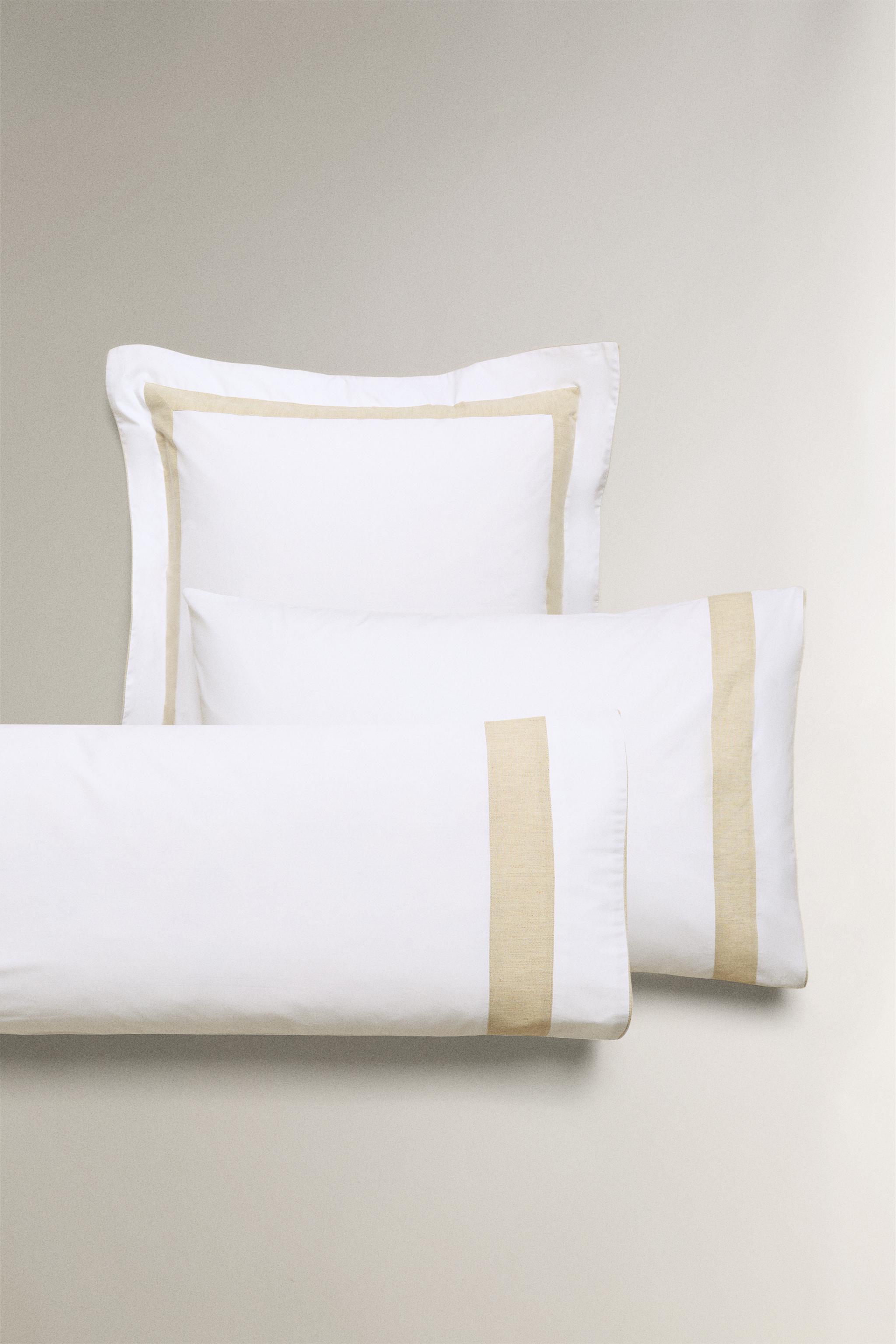 COTTON PILLOWCASE WITH BORDER