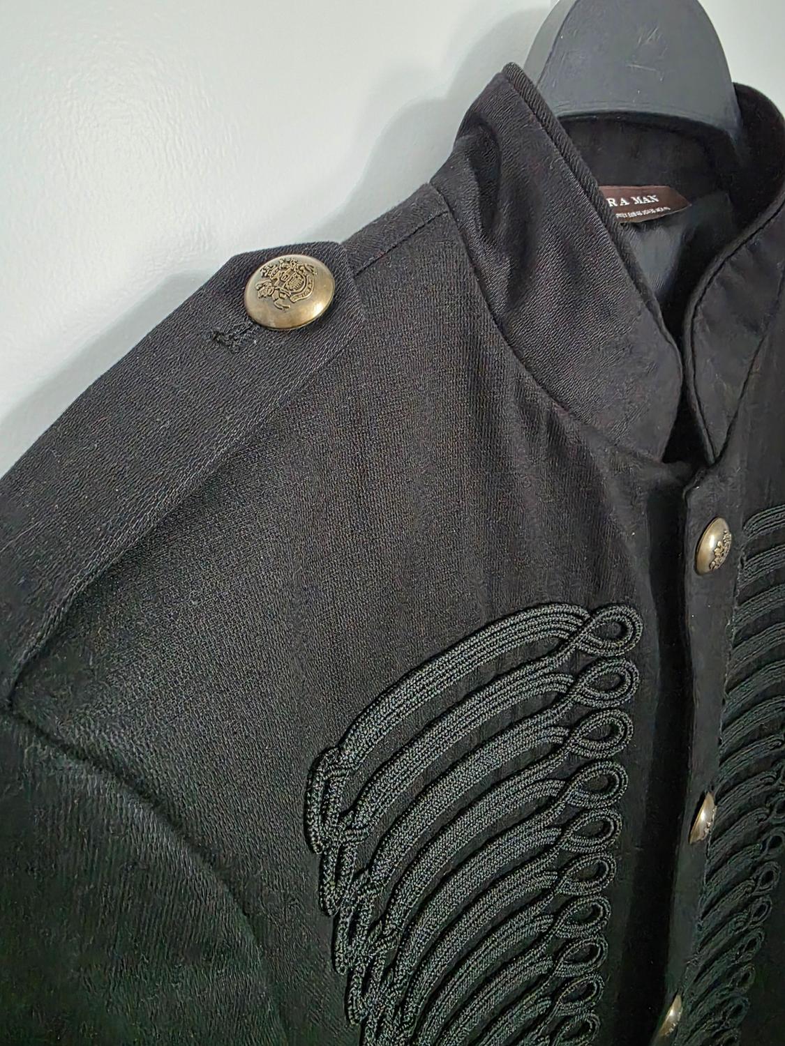 BLACK BLAZER WITH MILITARY DETAILS - Image 4