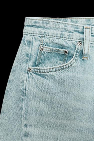 JEANS ZW COLLECTION ANKLE RELAXED TIRO MEDIO - Azul claro de Zara