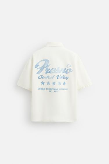 CHEMISE BRODÉE CONTRASTE - Blanc de Zara - Image 7