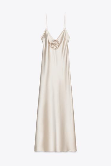 FLORAL CAMISOLE DRESS - Vanilla by Zara - Image 0