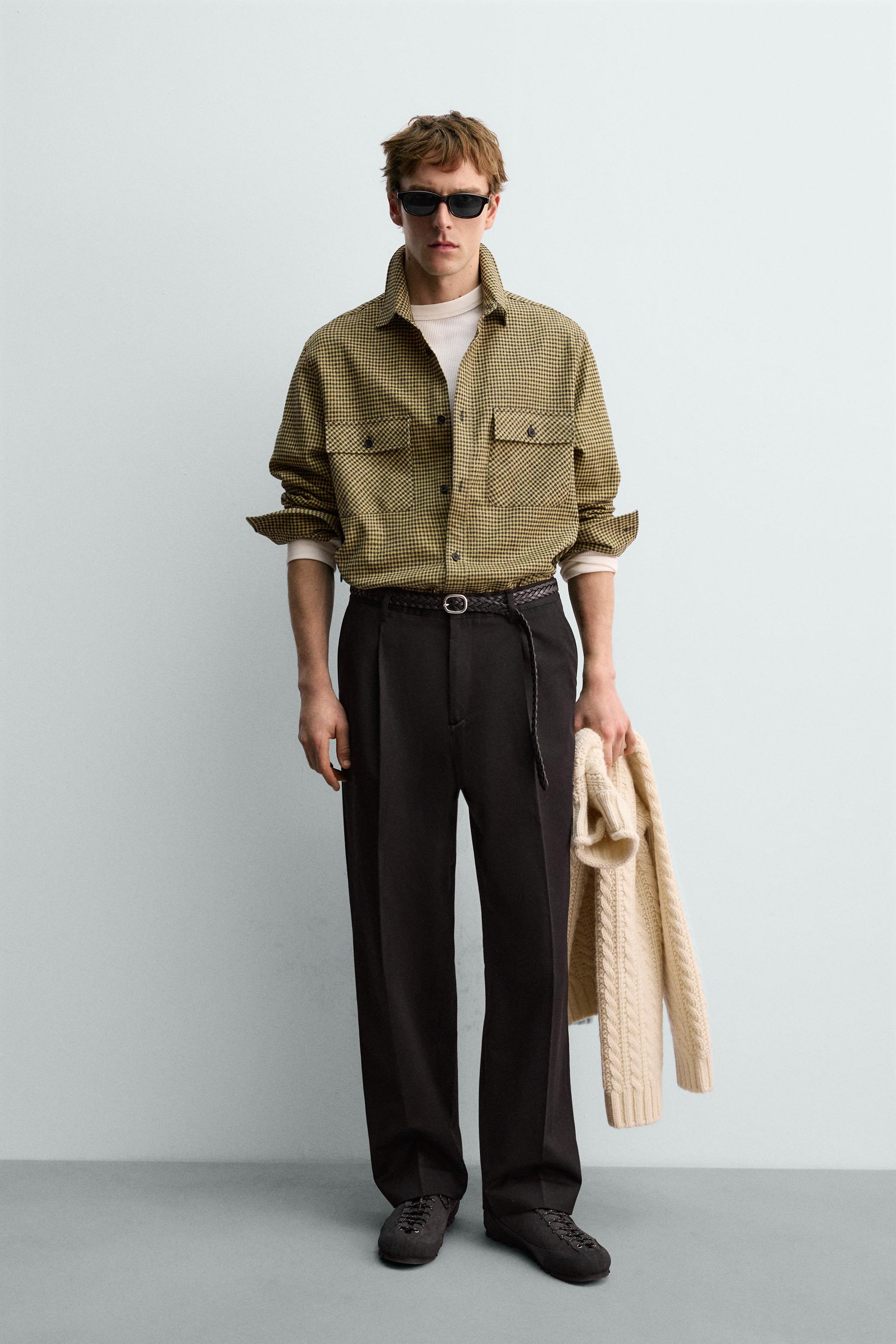 CHEMISE EN FLANELLE À CARREAUX AARON LEVINE X ZARA