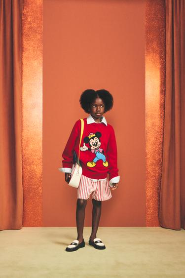 울 스웨터 MONTY HARRY LAMBERT FOR ZARA X DISNEY - Zara 레드