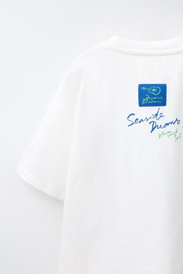 SLOGAN PRINT T-SHIRT - White by Zara - Image 3